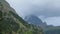 Matterhorn Time lapse 4k video. Moving cloud moment before rain