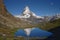 Matterhorn view with reflection in water