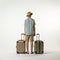 Matthew With Suitcase: A Minimalistic Japanese Grandparentcore