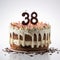 Matthias Haker Style Chocolate Cake With Number 38
