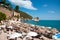 Mattinata Faraglioni stacks and beach coast of Baia Delle Zagare, Vieste Gargano, Apulia, Italy