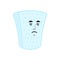 Mattress sad emoji. squab sorrowful emotions. panicked Vector illustration