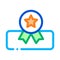 Mattress Star Medal Icon Outline Illustration