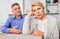 Mature couple decide family matters and find out relationship