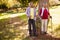 Mature couple going hiking