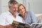 Mature Couple Reading Book