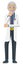 Mature Doctor Infographic Cartoon Character Mascot