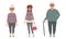 Mature and Elderly People Set, Stage of Growing up of People Cartoon Vector Illustration