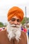 Mature man of the Sikh monotheism religion in procession