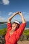 Mature Woman feeling Happy at Seaside