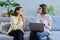 Mature woman at therapy meeting, at psychologist office