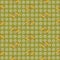 Mature yellow ears with daisies on a green-yellow background, banner with floral elements, seamless pattern