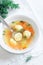 Matzoh ball soup