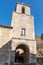 Maubec le vieux village arch street ancient medieval in france