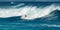 MAUI, HAWAII, USA - DECEMBER 10, 2013: Surfers are riding waves