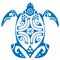 Maui Turtle Tattoo Motif Vector