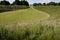 Maumbury rings, Dorchester England. Neolithic mounds.