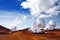 Mauna Kea Observatories on top of Mauna Kea mountain peak, Hawaii, USA