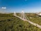 Mauricio Baez Bridge surrounded by greenery on a sunny day in the Dominican Republic