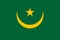 Mauritania country flat style flag