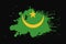 Mauritania Flag With Grunge Effect Design
