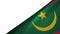 Mauritania flag right side with blank copy space