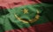 Mauritania Flag Rumpled Close Up