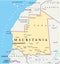 Mauritania Political Map