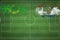 Mauritania vs Paraguay Soccer Match, national colors, national flags, soccer field, football game, Copy space