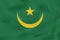 Mauritania waving flag. Mauritania national flag background texture