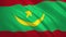 Mauritania . Waving flag video background