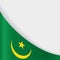 Mauritanian flag background. Vector illustration.