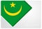 Mauritanian flag design background. Vector illustration.