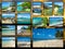 Mauritius beaches collage