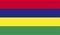 Mauritius Flag Vector Illustration EPS