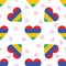 Mauritius independence day seamless pattern.