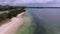 Mauritius island and Albion Beach. Yachts and People in Background. Sandy Beach and Clear Water