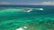 Mauritius island, waves in the Indian ocean, Coral reef in the Indian ocean