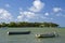 Mauritius, picturesque coastline of village of Poudre d`or.