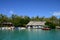 Mauritius, picturesque Ile aux cerfs in Mahebourg area