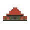 Mausoleum with body Lenin in Moscow Kremlin Red Square of Russia. Historical attraction architectural monument vector