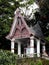 Mausoleum of a Catholic family located on the side of a mountain of Lake Toba, Pulau Samosir. Indonesia