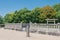 Mausoleum of Empress Jingu in Nara, Japan. She was the wife of the 14th emperor of Japan