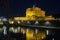 The Mausoleum of Hadrian, usually known as Castle of the Holy Angel at night