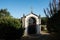 Mausoleum of old Portuguese church in rural Portugal.