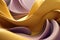 Mauve & Mustard Twisted Waves: Minimalist 3D Render in UE5