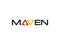 Maven wordmark logo with letter A and V as Up Down arrow head