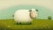 Max\\\'s Discovery: The Curious Sheep in a Lush Green Field, Made with Generative AI