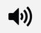 Max Volume Icon. Loud Speaker Increase Up Sound Symbol. Maximum Audio Stereo Sign. Black and White Vector Graphic Clipart Cricut