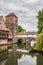 Maxbrucke bridge and Henkerturm tower in Nuremberg